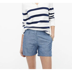 J. Crew Factory 5" classic chambray shorts